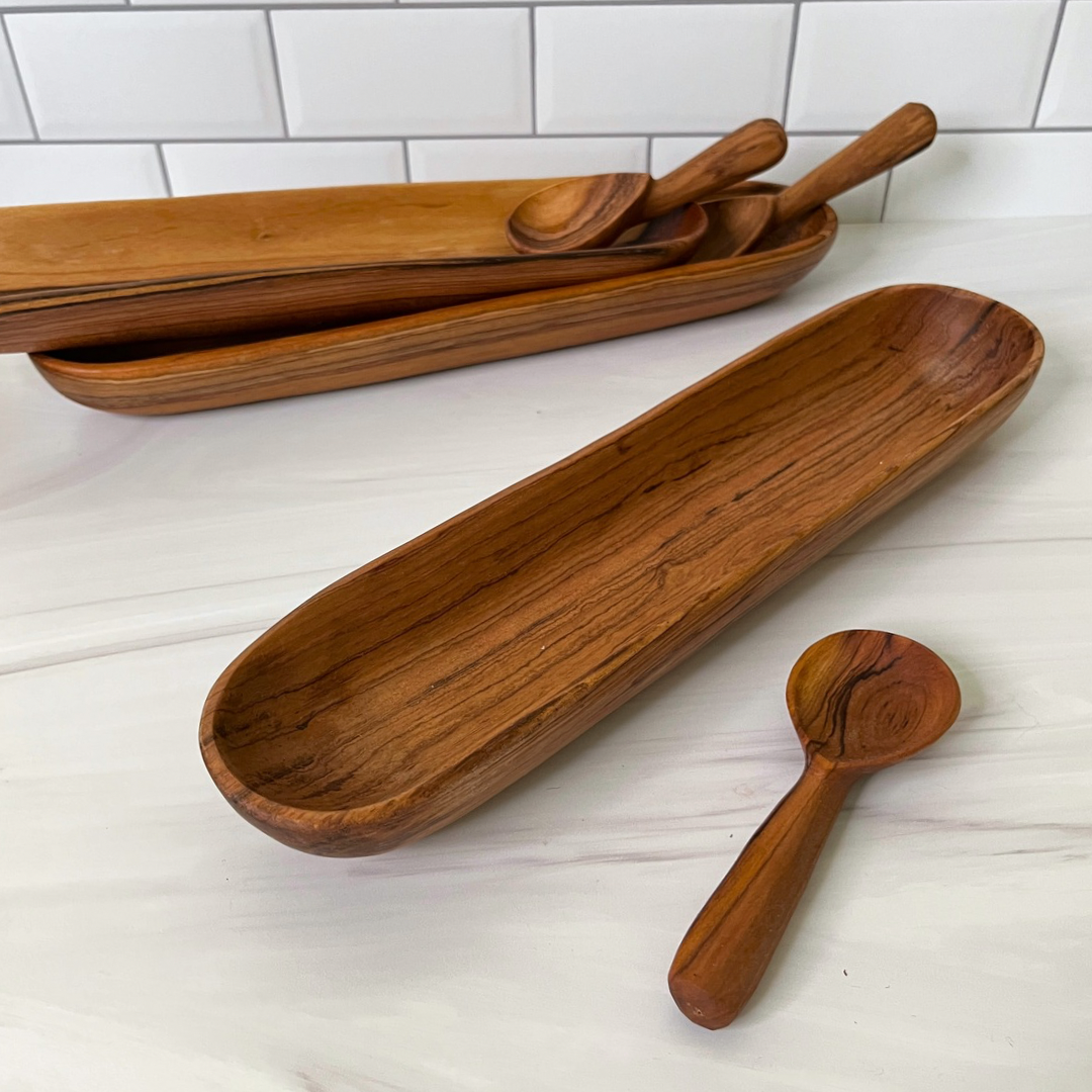 Olive Wood Dish with spoon