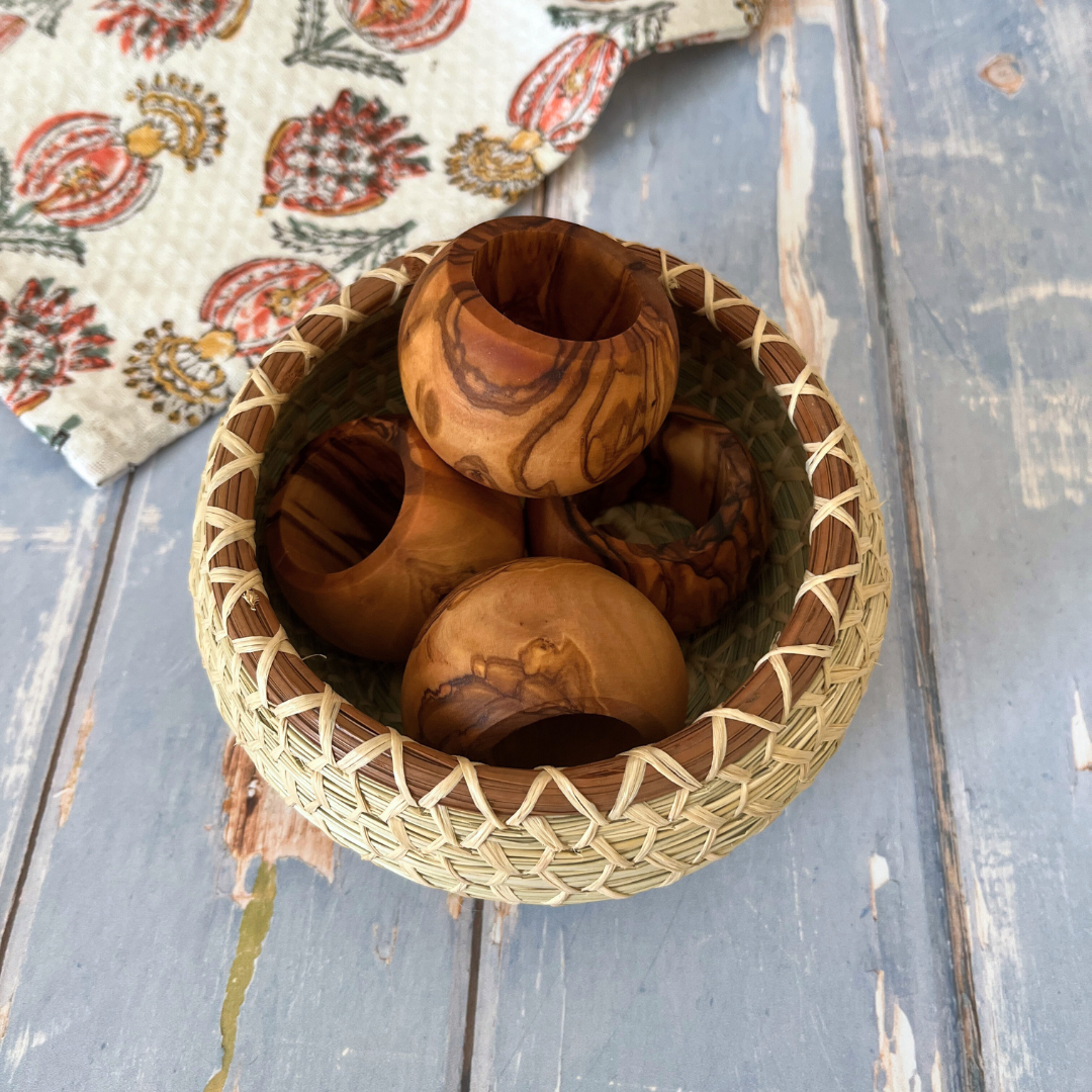 Olive Wood Napkin Ring