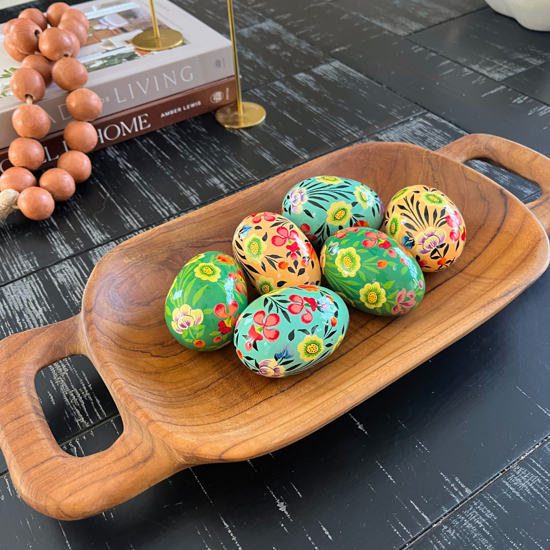 Himalayan Flower Kashmiri Eggs - Set of 3