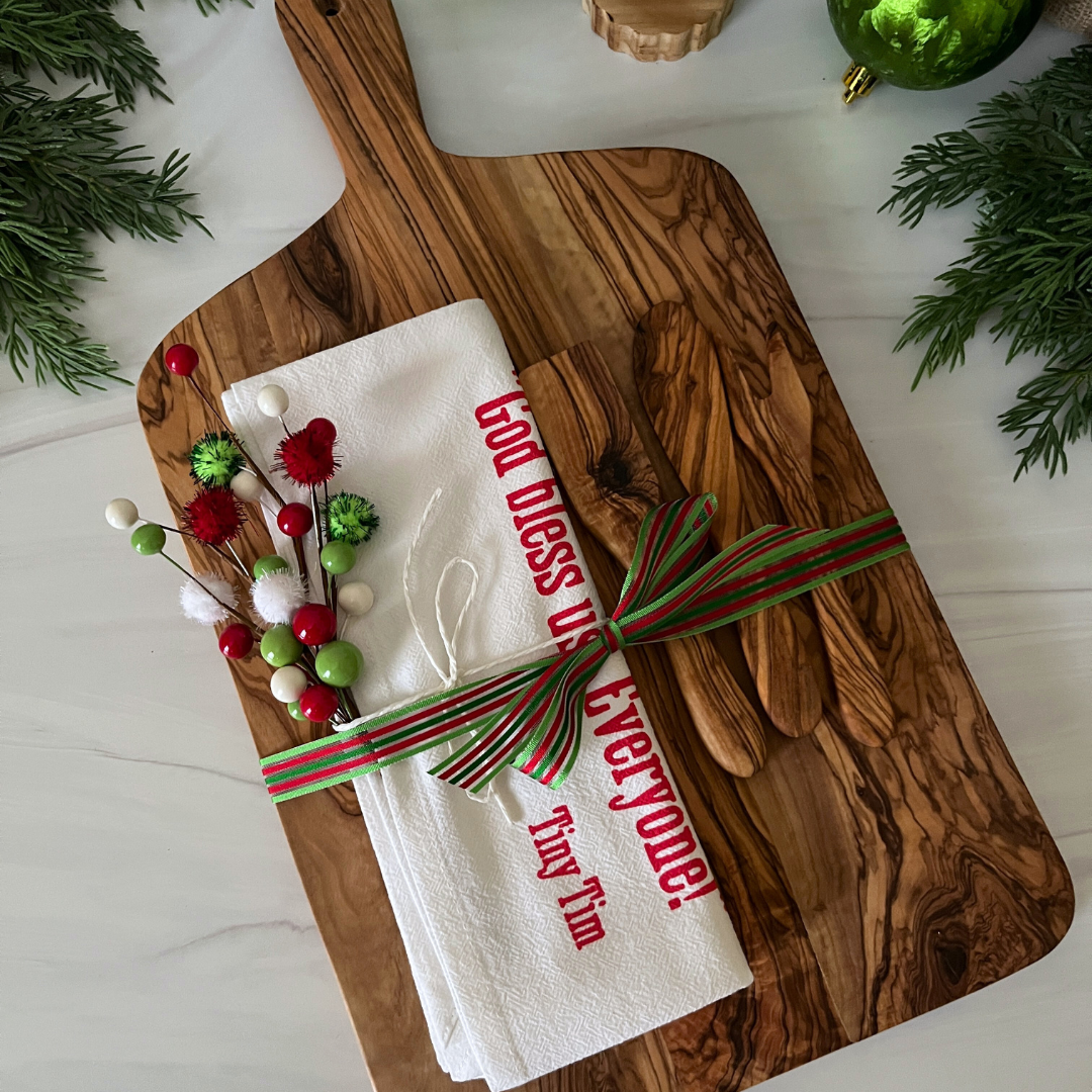 Olive Wood Charcuterie Board with Handle – Orange Turtle Lane