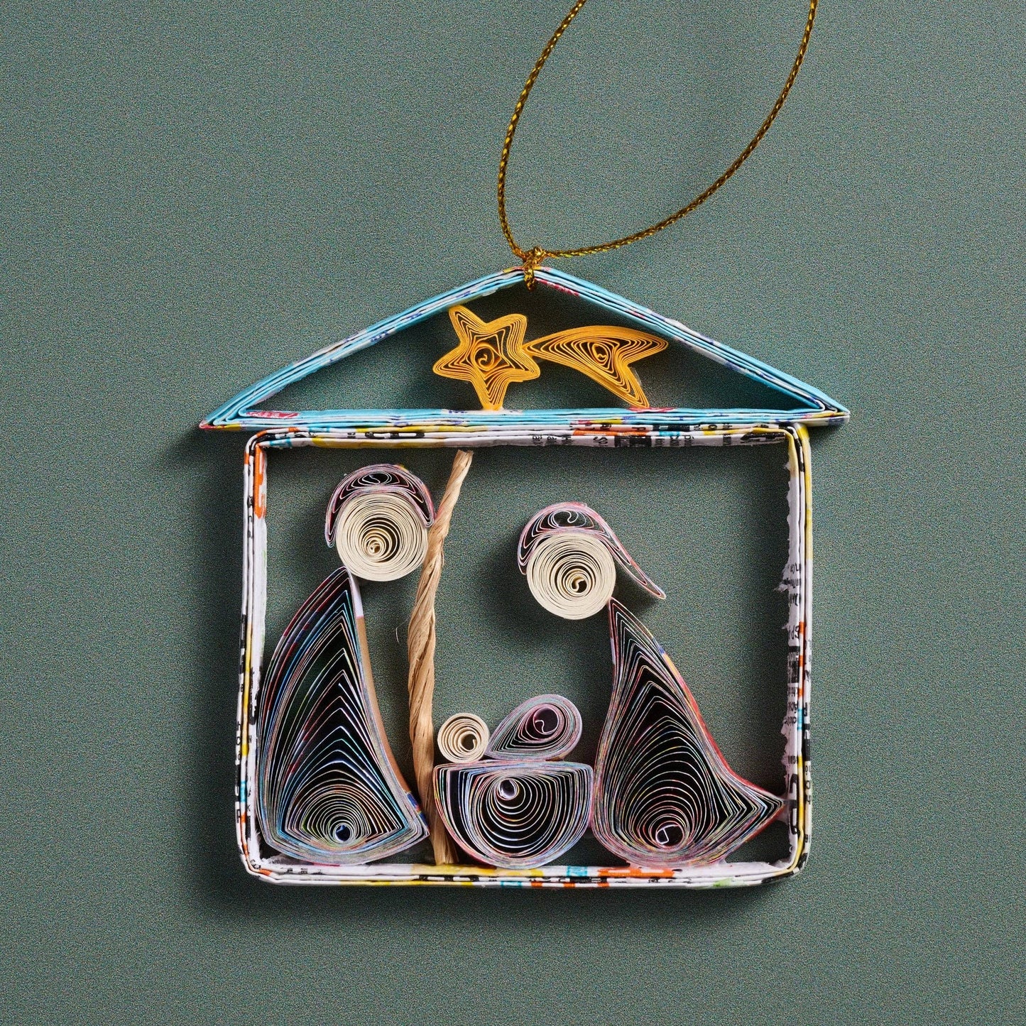 Quilled Nativity Ornament