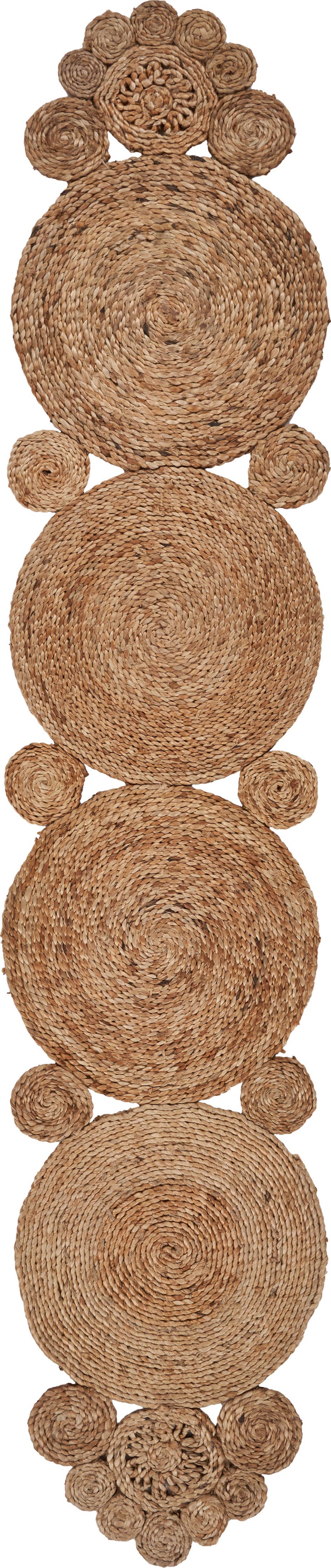 Connected Jute Circles Table Runner