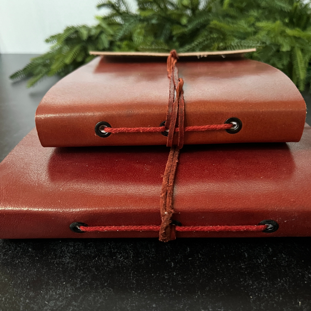 Handmade Distressed Leather Photo Album (2 options) – Orange Turtle Lane