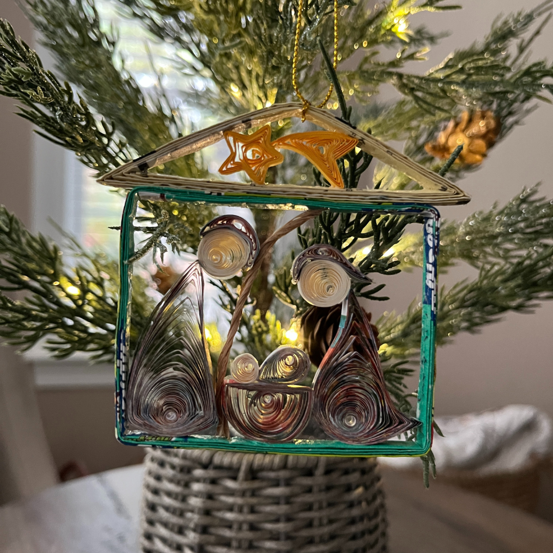 Quilled Nativity Ornament