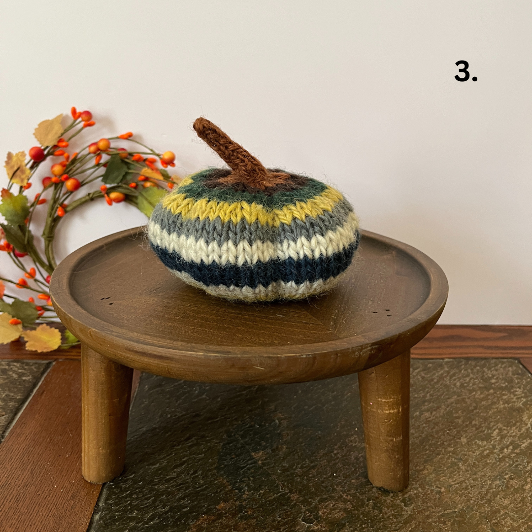 Spices & Stripes Wool Pumpkin