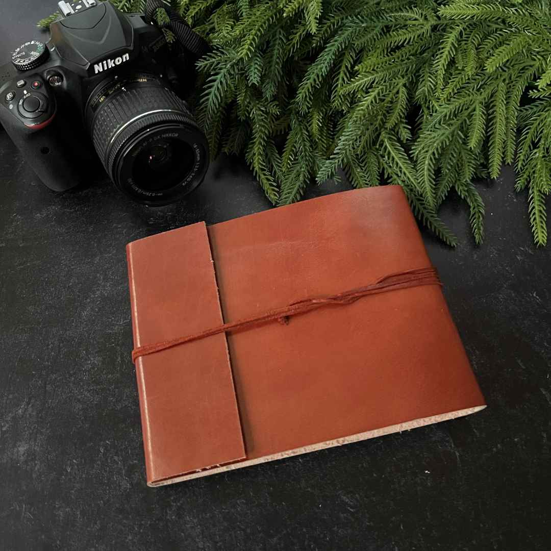 Handmade Distressed Leather Photo Album (2 options)