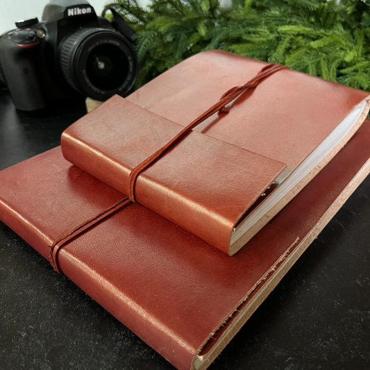 Handmade Distressed Leather Photo Album (2 options)