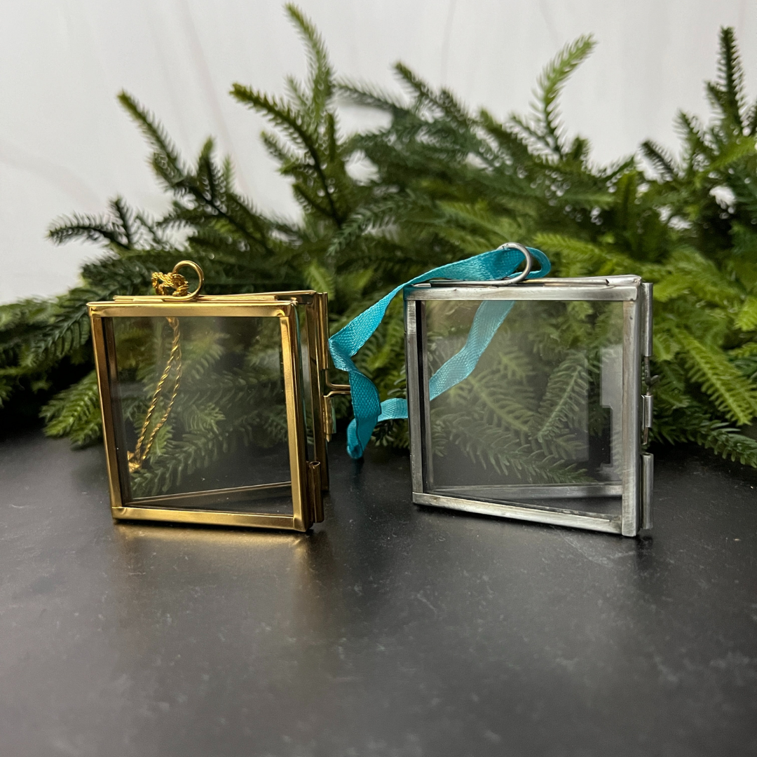 Handmade Square Glass Hanging Photo Frames (4 options)