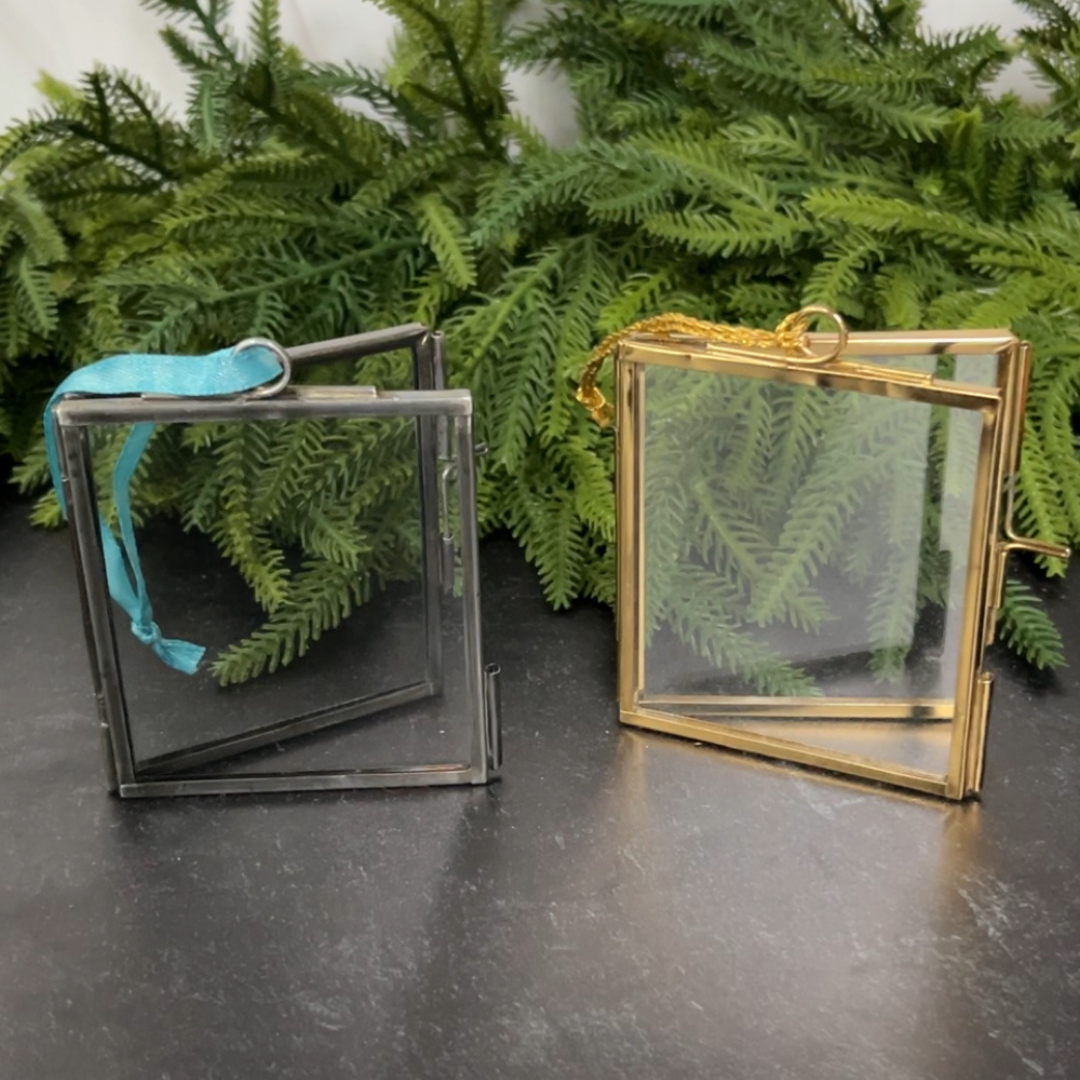 Handmade Square Glass Hanging Photo Frames (4 options)