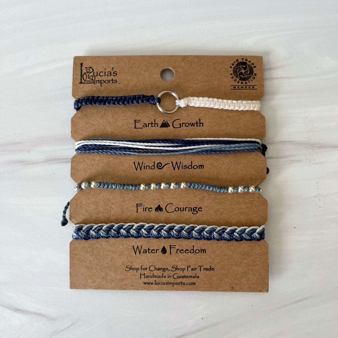 Elements Cord Bracelet Sets (5 options)