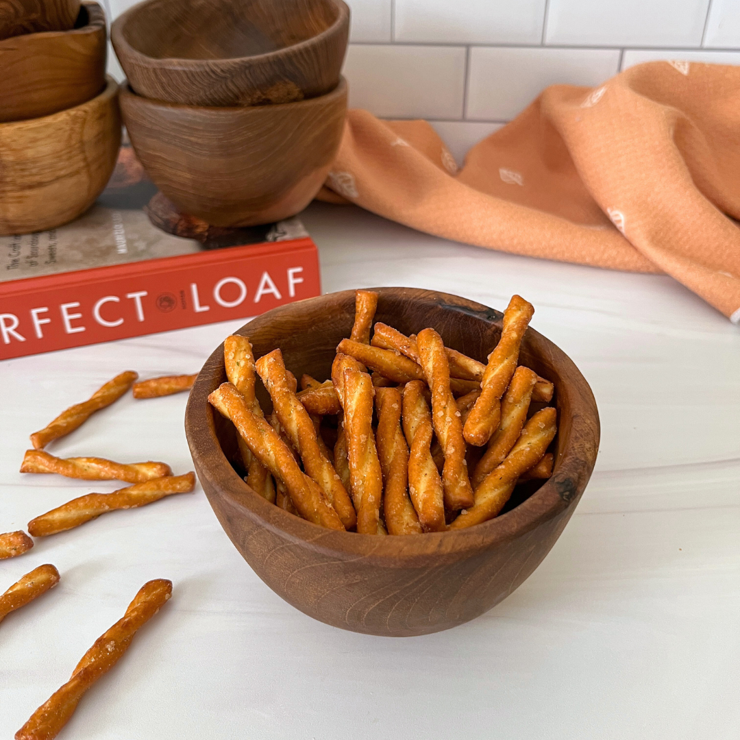 Live Edge Salvaged Teak Hand Carved Snack Bowl