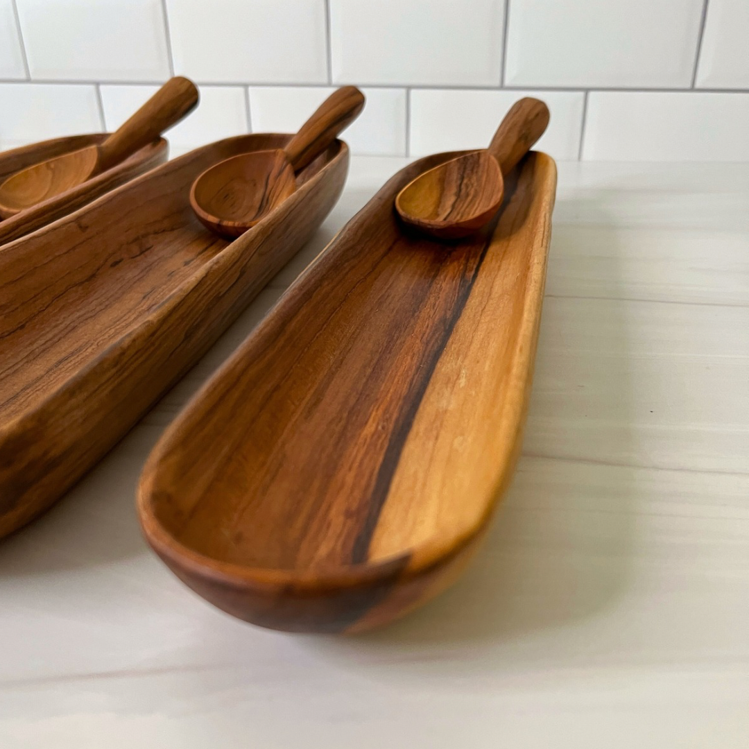 Olive Wood Dish with spoon