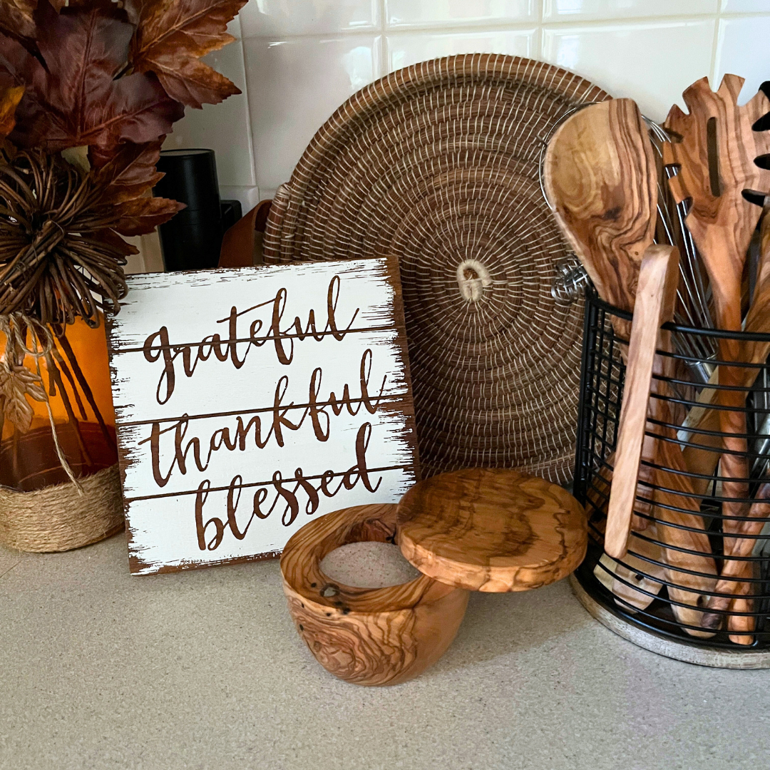 Olive Wood Salt Cellar