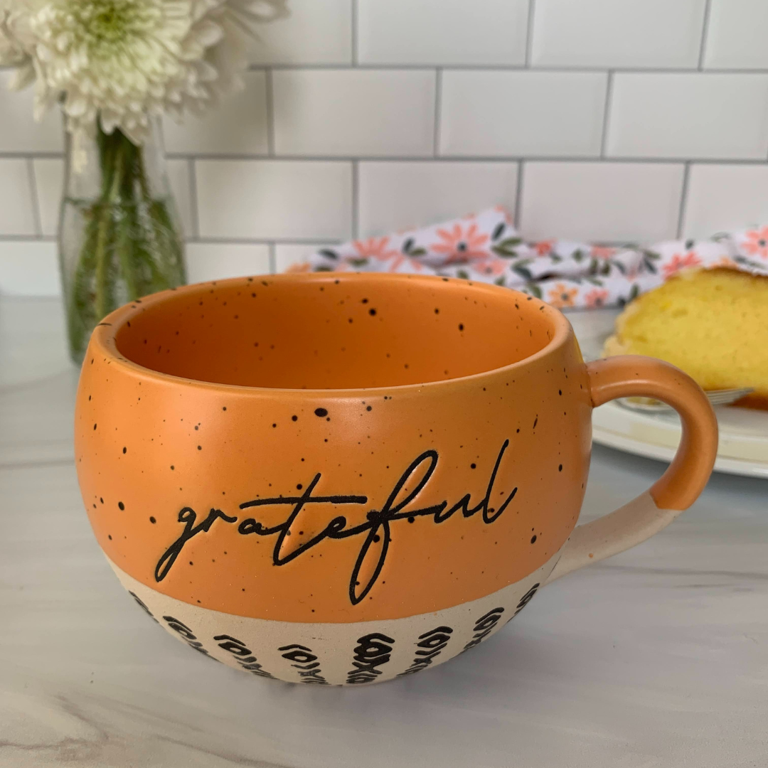 Stoneware Mug - Grateful