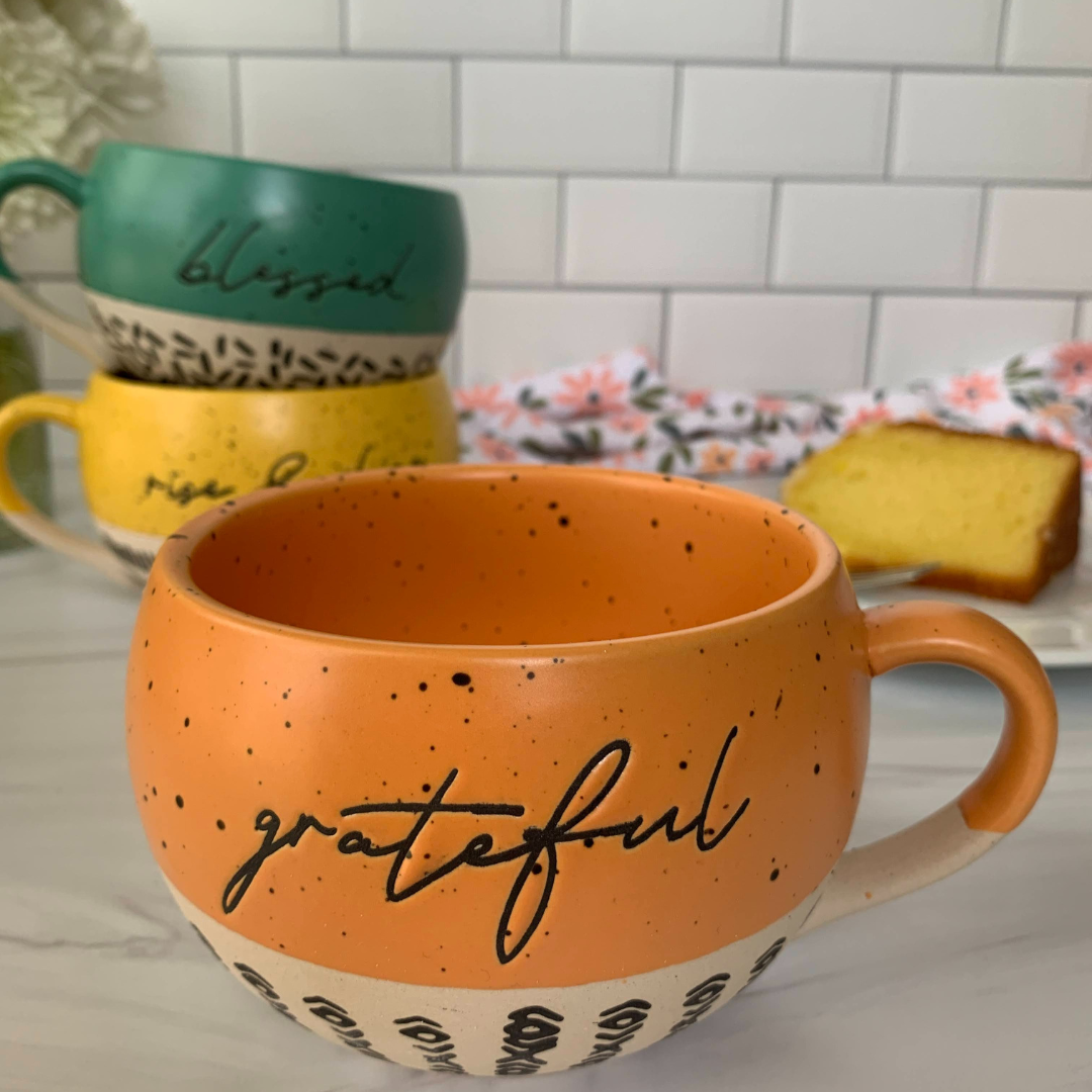 Stoneware Mug - Grateful