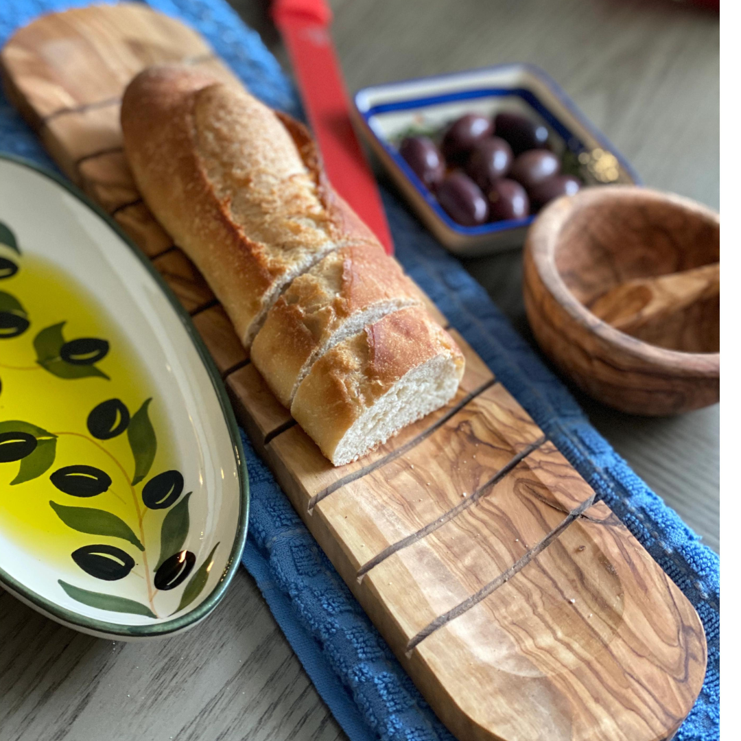 Olive Wood Bread Slicing Board