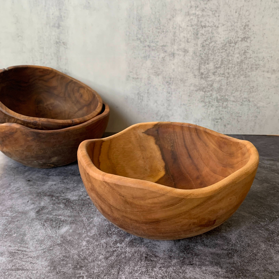 Hand Carved Live Edge Multi-Purpose Bowls