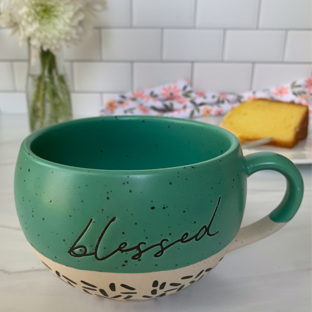 Stoneware Mug - Blessed