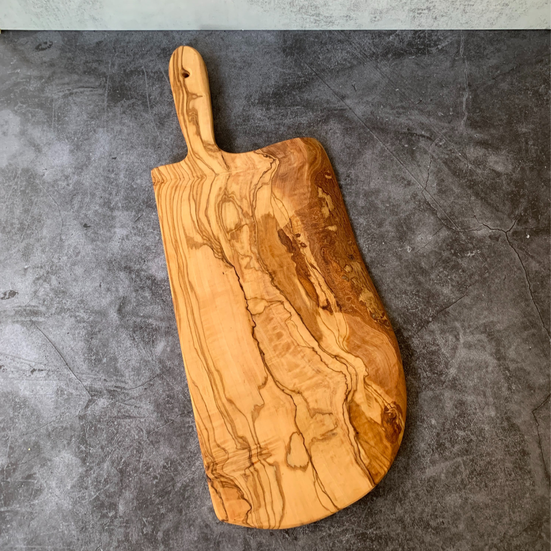 Olive Wood Rustic Cheese Board