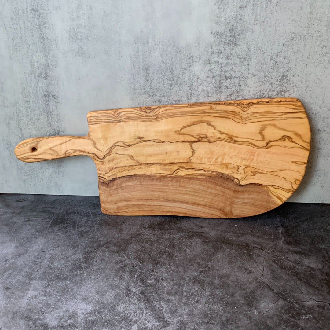 Olive Wood Rustic Cheese Board