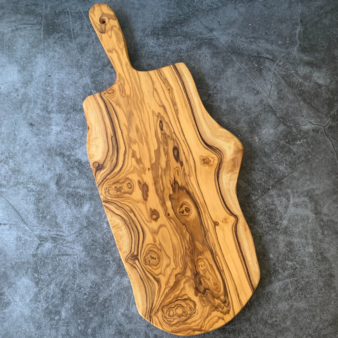 Olive Wood Rustic Cheese Board