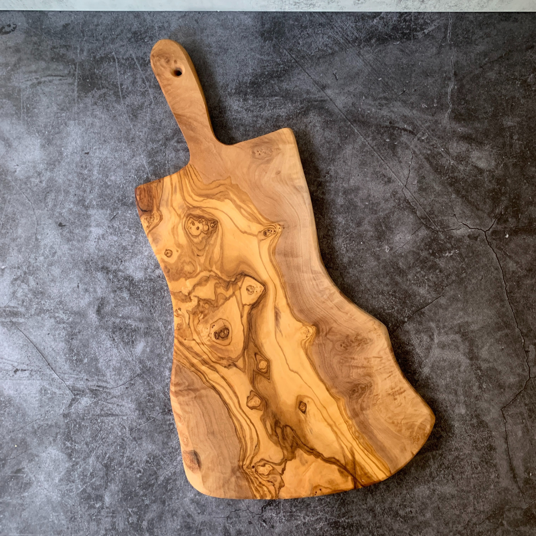 Olive Wood Rustic Cheese Board