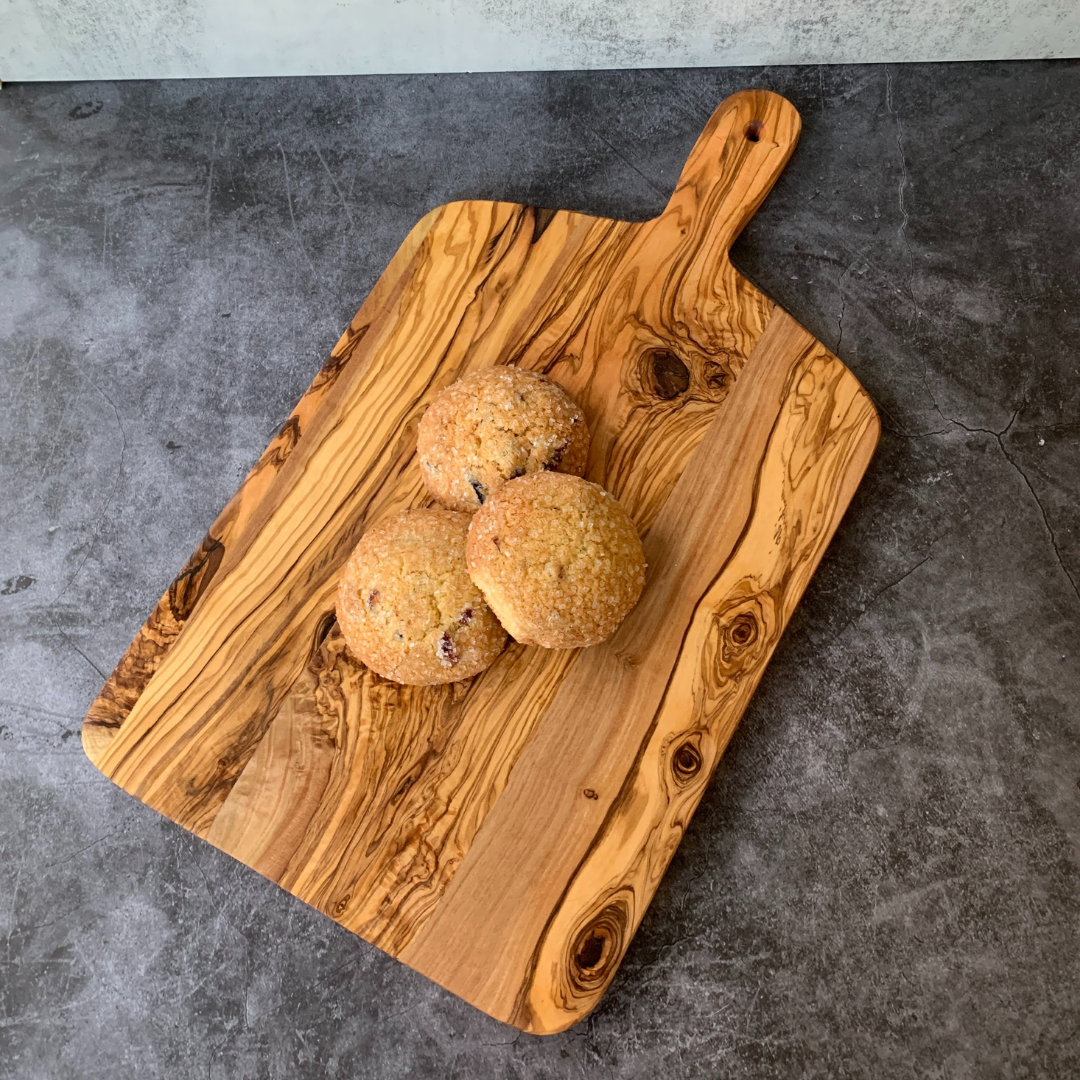 Olive Wood Charcuterie Board with Handle