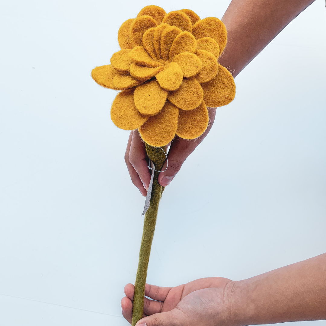 Felted Flowers & Stems