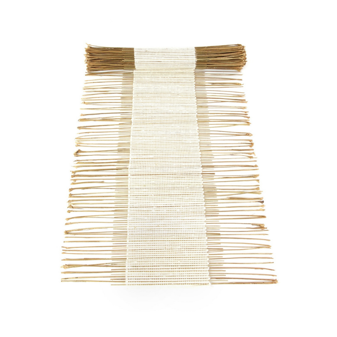 Woven Cotton and Twig Table Runner