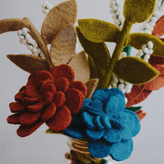 Felted Flowers & Stems